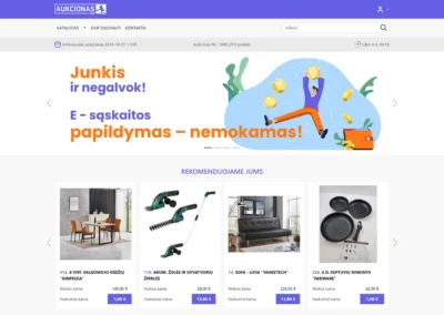 Aukcionas gyvai „Aukcionas123“