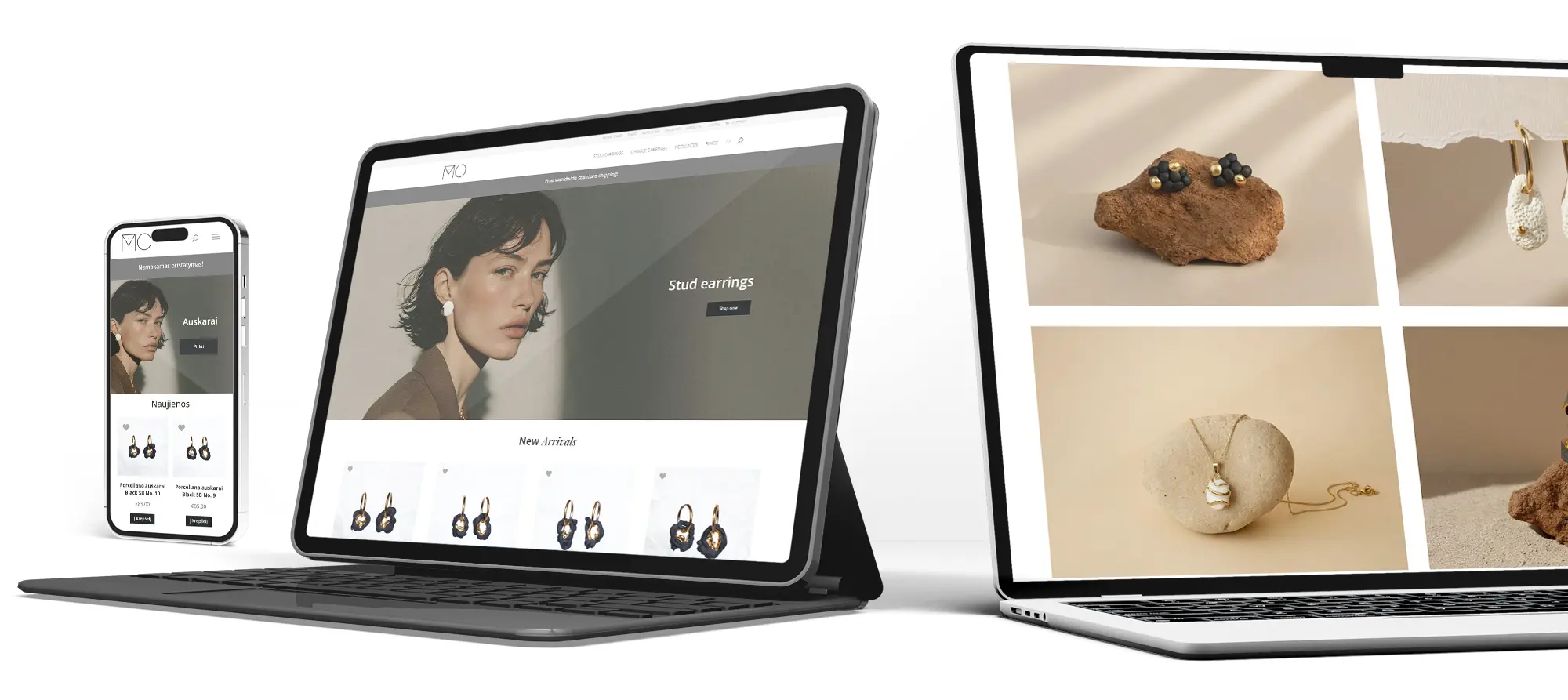 Elektroninių parduotuvių kūrimas – Viking Outdoor elektroninė parduotuvė pritaikyta mobiliąjam telefonui