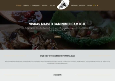 „Wild Chef Kitchen“ laisvalaikio prekės