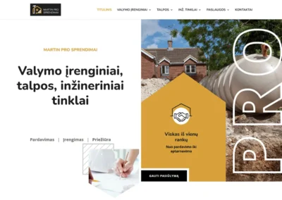 „Martinpro sprendimų“ valymo įrenginių įrengimas